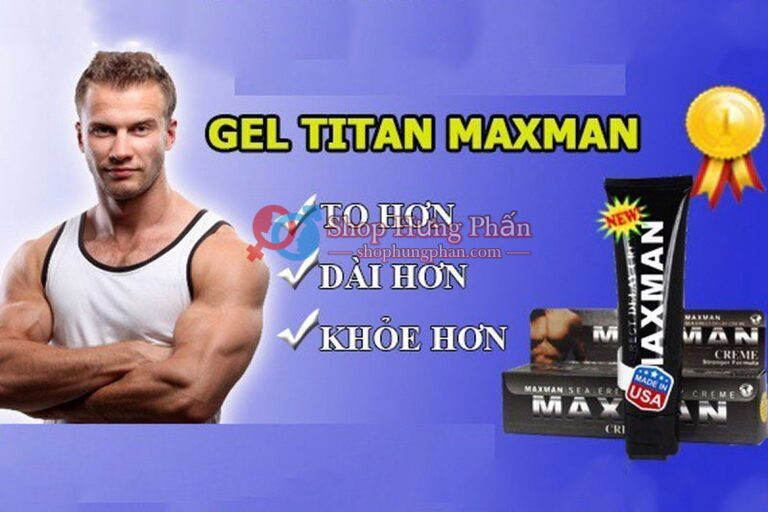 Gel bôi Titan Maxman giúp dương vật to hơn, dài hơn, khỏe hơn