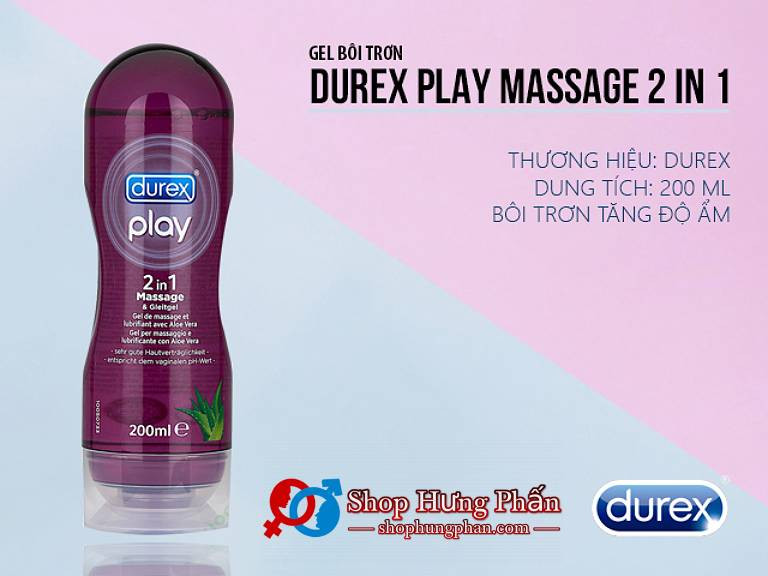 Hướng dẫn sử dụng gel bôi trơn Durex Play Massage 2in1