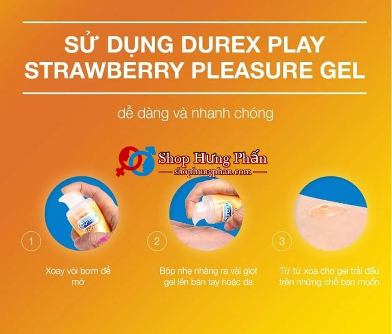 Gel Bôi Trơn Durex Play Strawberry 100ml Giá Khuyến Mãi