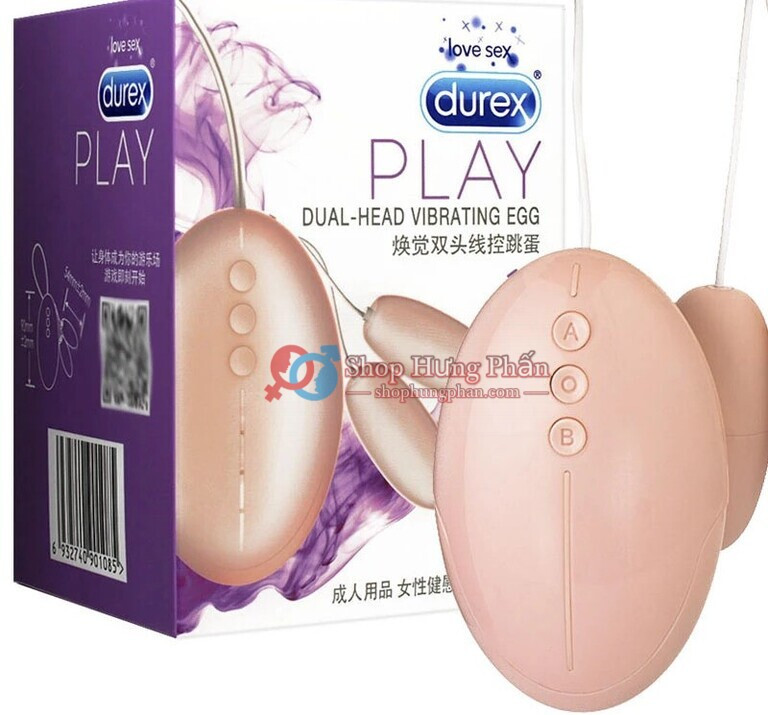 Trứng rung Durex Play Dual - Head Vibrating Egg 11 sử dụng cùng lúc 2 đầu cực thích thú