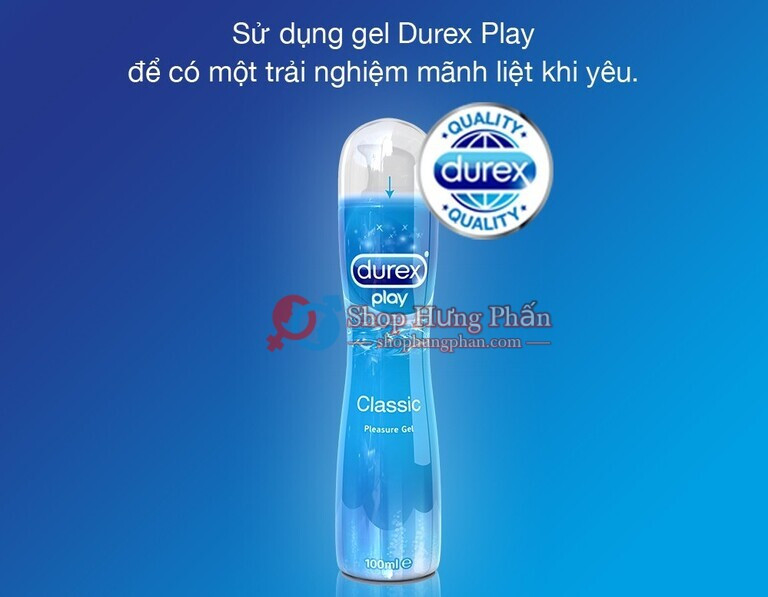 Gel bôi trơn Durex Play lành tính, an toàn cho sức khỏe