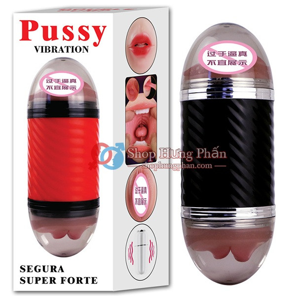 Âm Đạo Giả Pussy Vibration 2 Đầu Gắn Tường